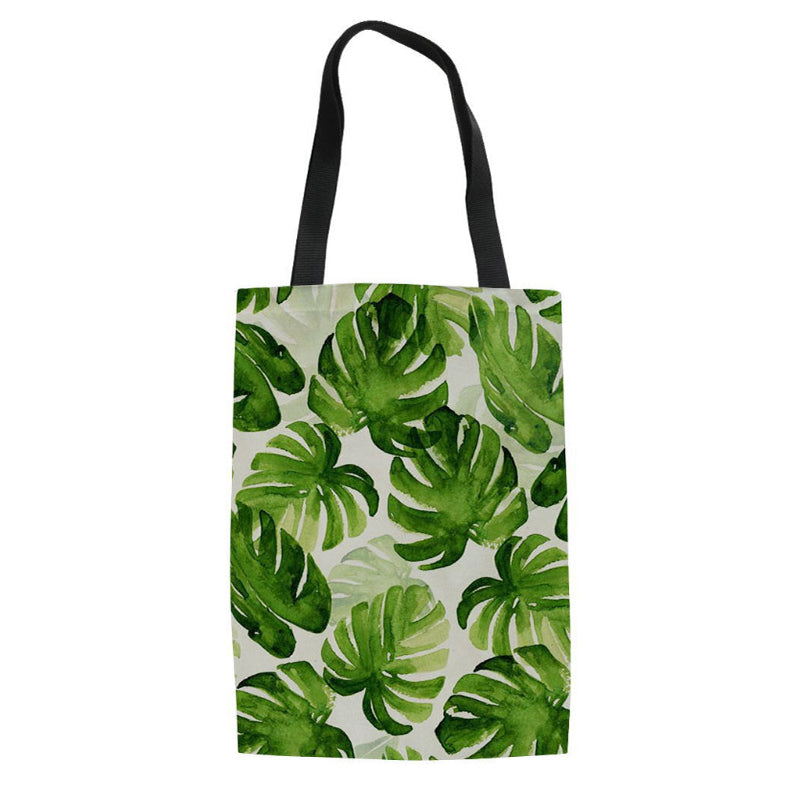 Tragetasche mit Pflanzenprint