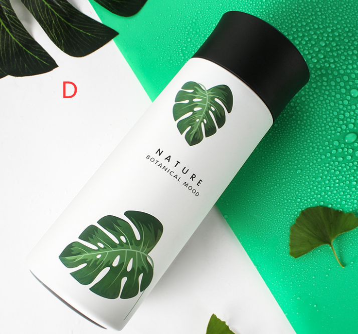 Thermobecher mit Pflanzenprint