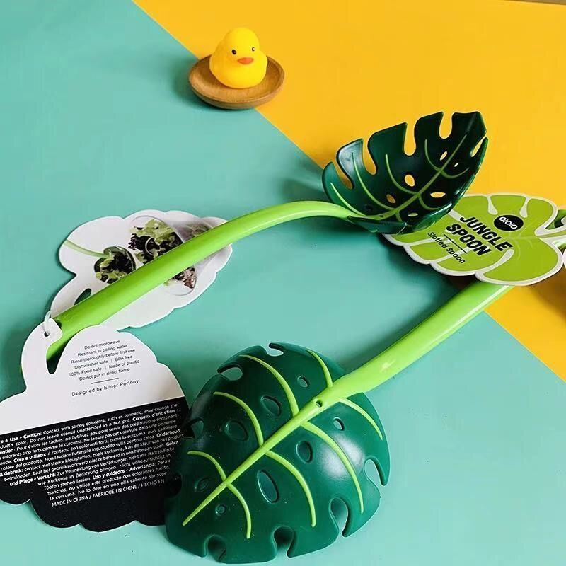 Pasta & Servierlöffel 'Monstera'