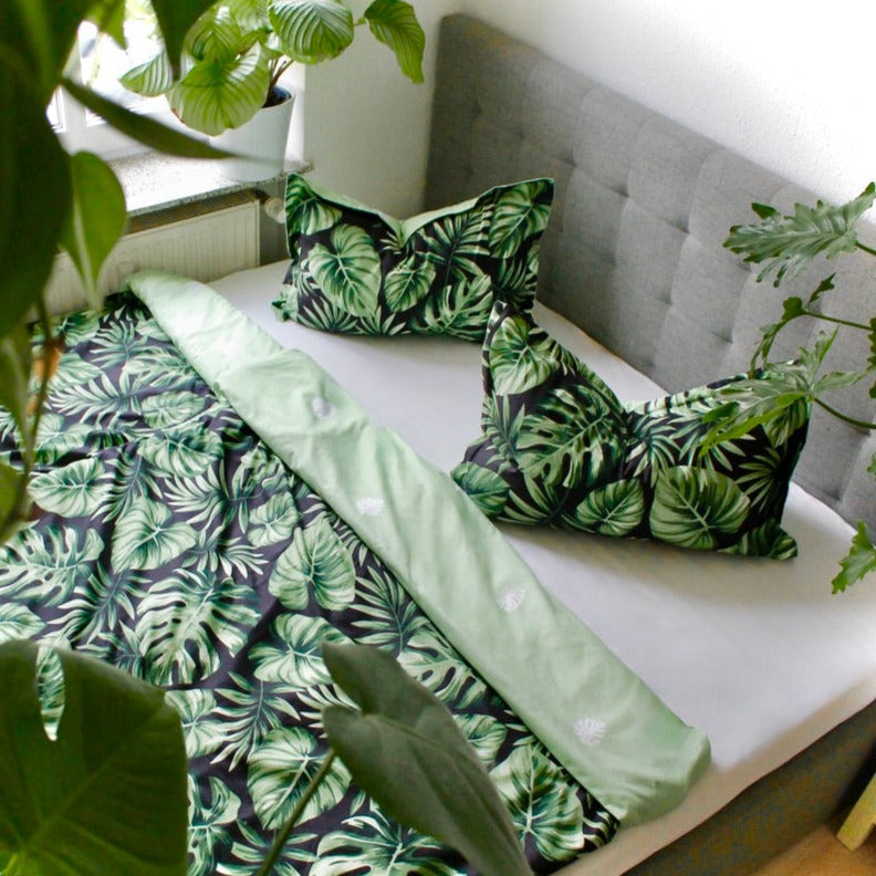 Bettwäsche 'Tropical Monstera'