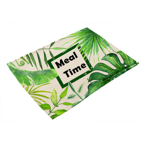 Platzdeckchen mit Pflanzenprint