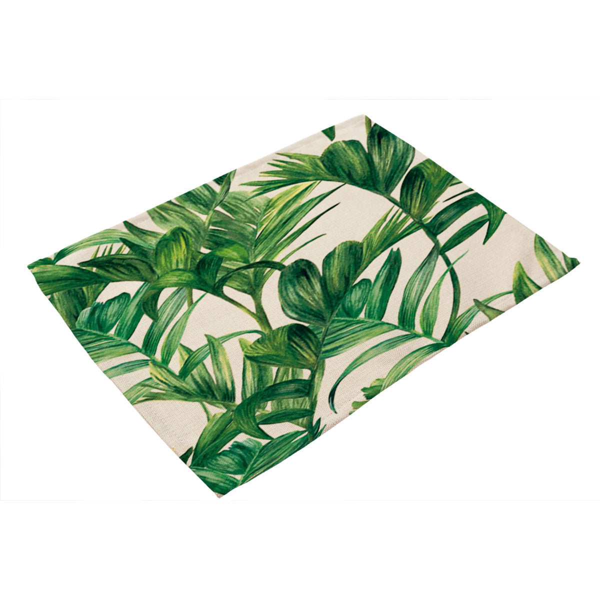 Platzdeckchen mit Pflanzenprint
